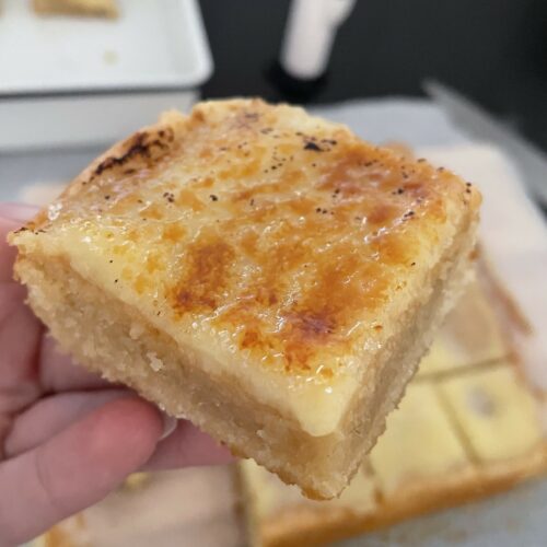 Creme brulee blondies